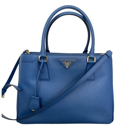 prada galleria handbag blue|blue Prada purse.